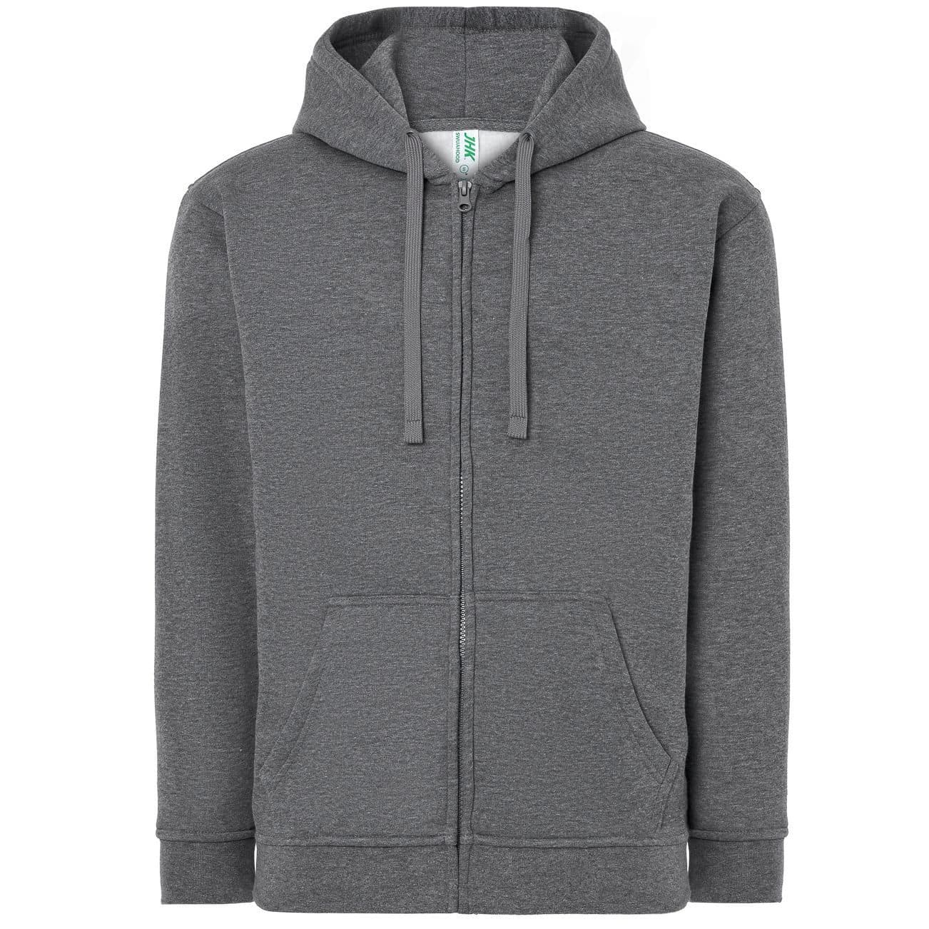 HOODED SWEATSHIRT UNISEX coloris Gris foncé chiné