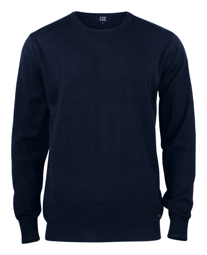 Pull col rond Cutter & Buck Kennewick homme coloris Marine foncé