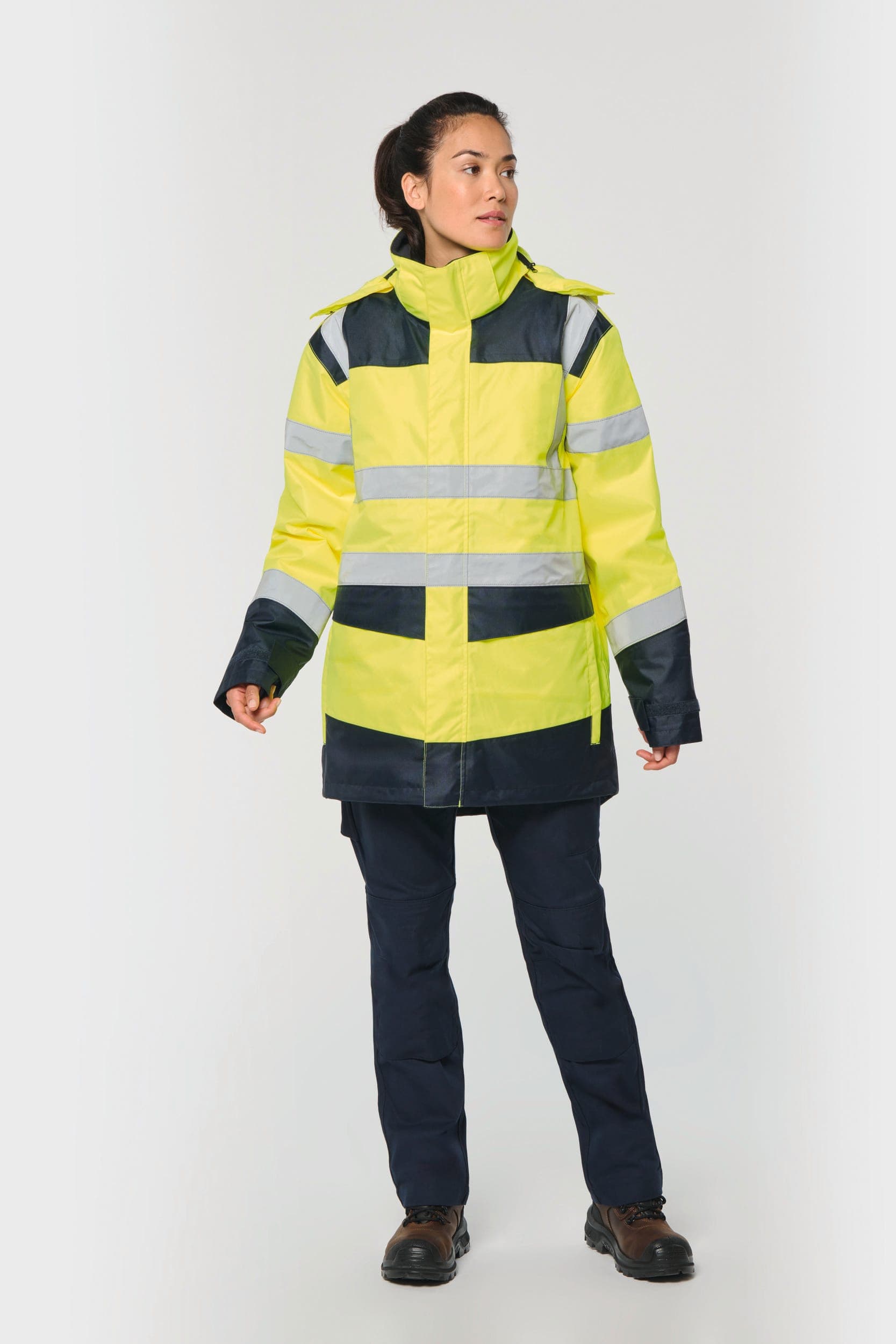 Parka de sécurité recyclée 4 en 1 unisexe en situation