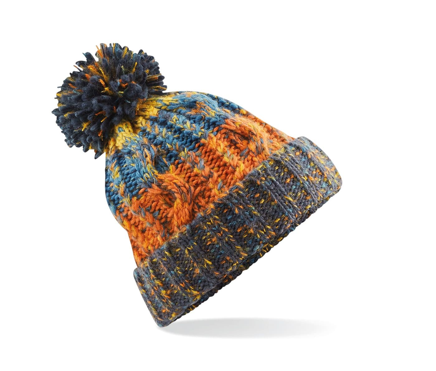 CORKSCREW POM POM BEANIE coloris Bleu rétro