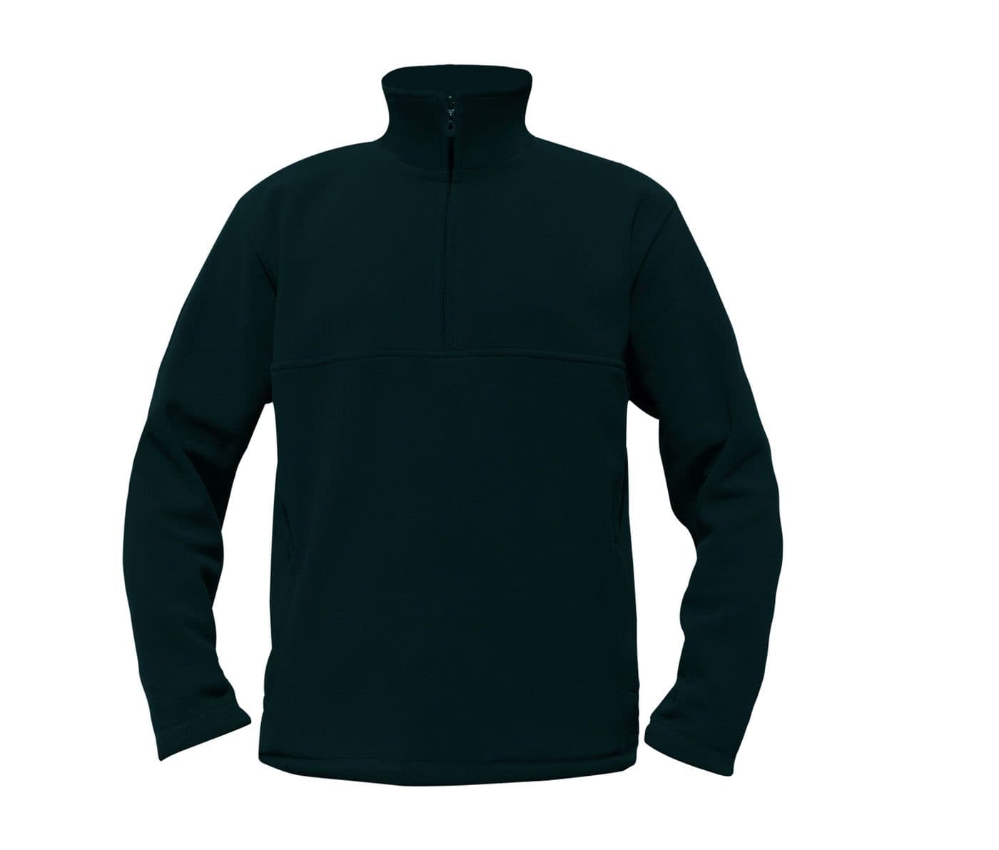 ZIP NECK FLEECE coloris Noir