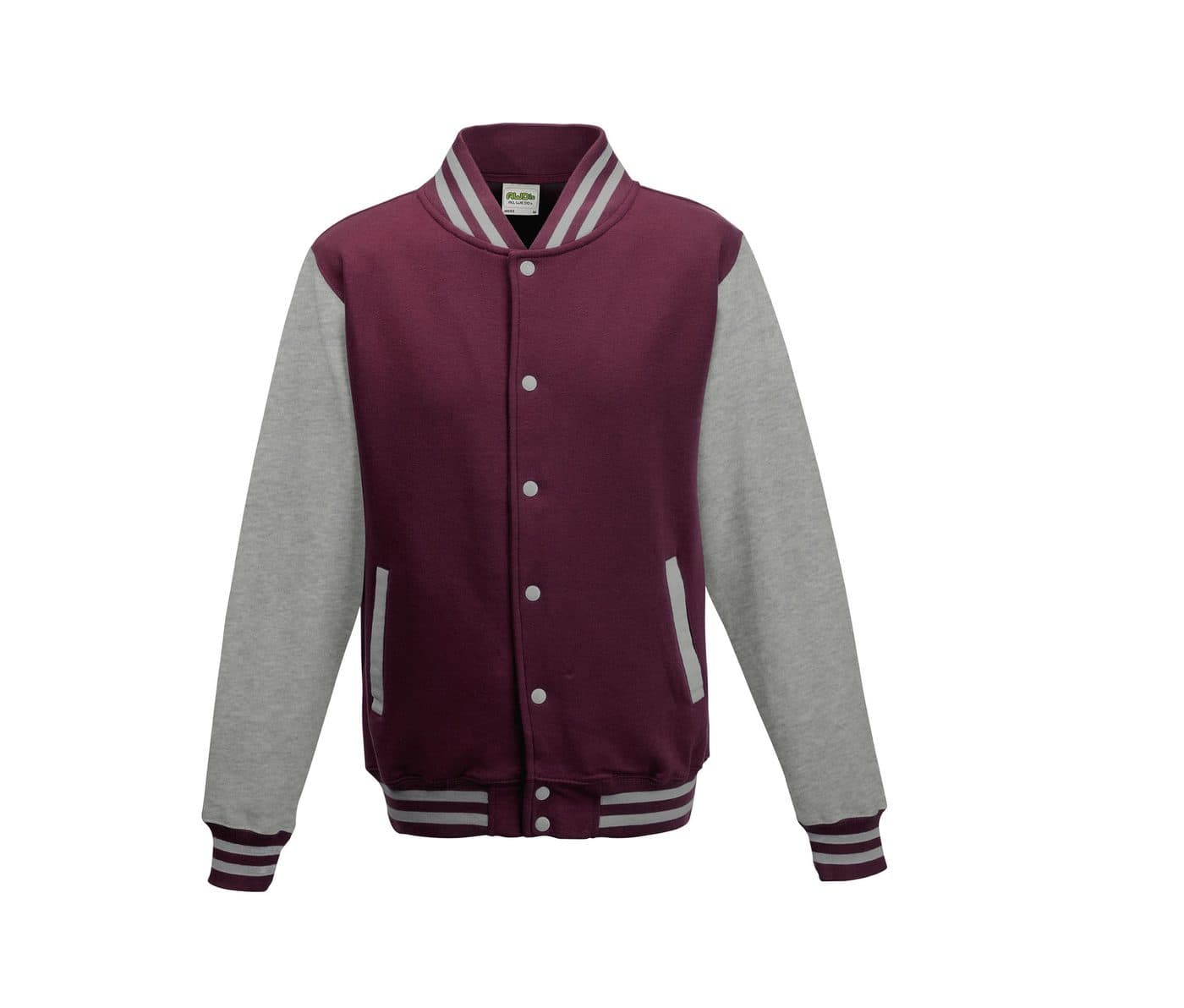 VARSITY JACKET coloris Bordeaux / Gris chiné