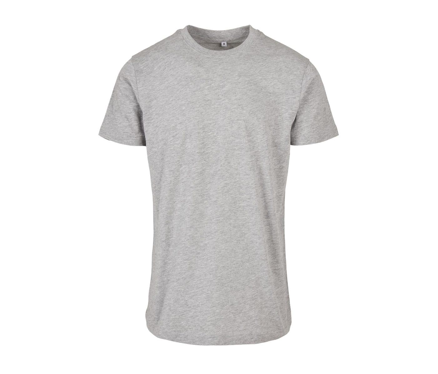 BASIC ROUND NECK T-SHIRT coloris Gris chiné