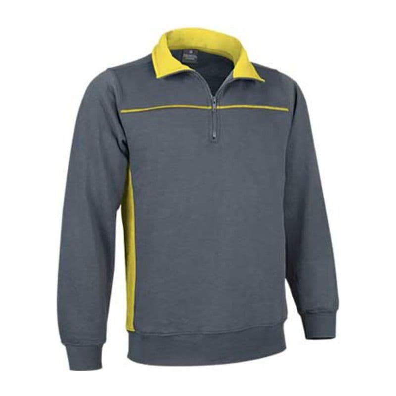 THUNDER SWEATSHRIT coloris Gris ciment / Jaune citron