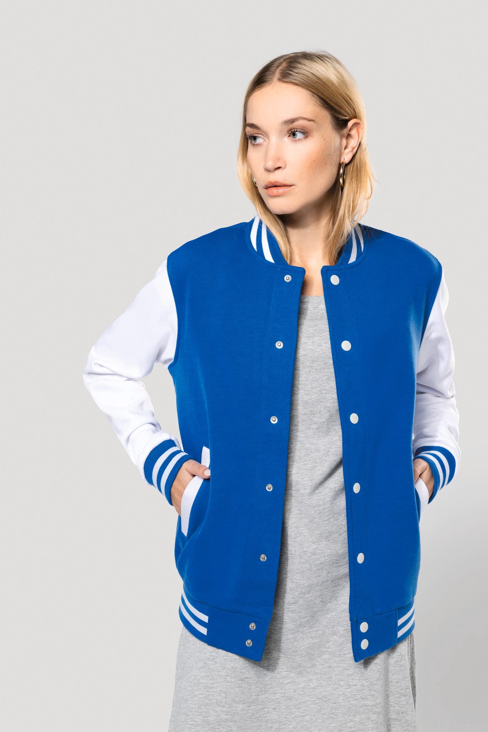 Blouson molleton teddy unisexe en situation