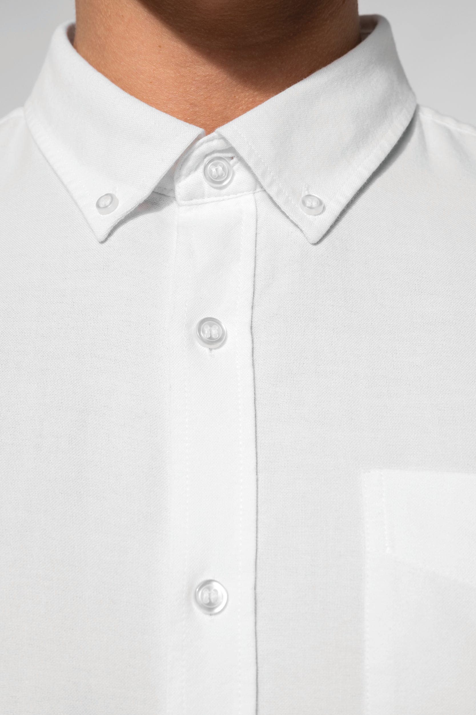 Chemise Oxford lavée manches longues en situation
