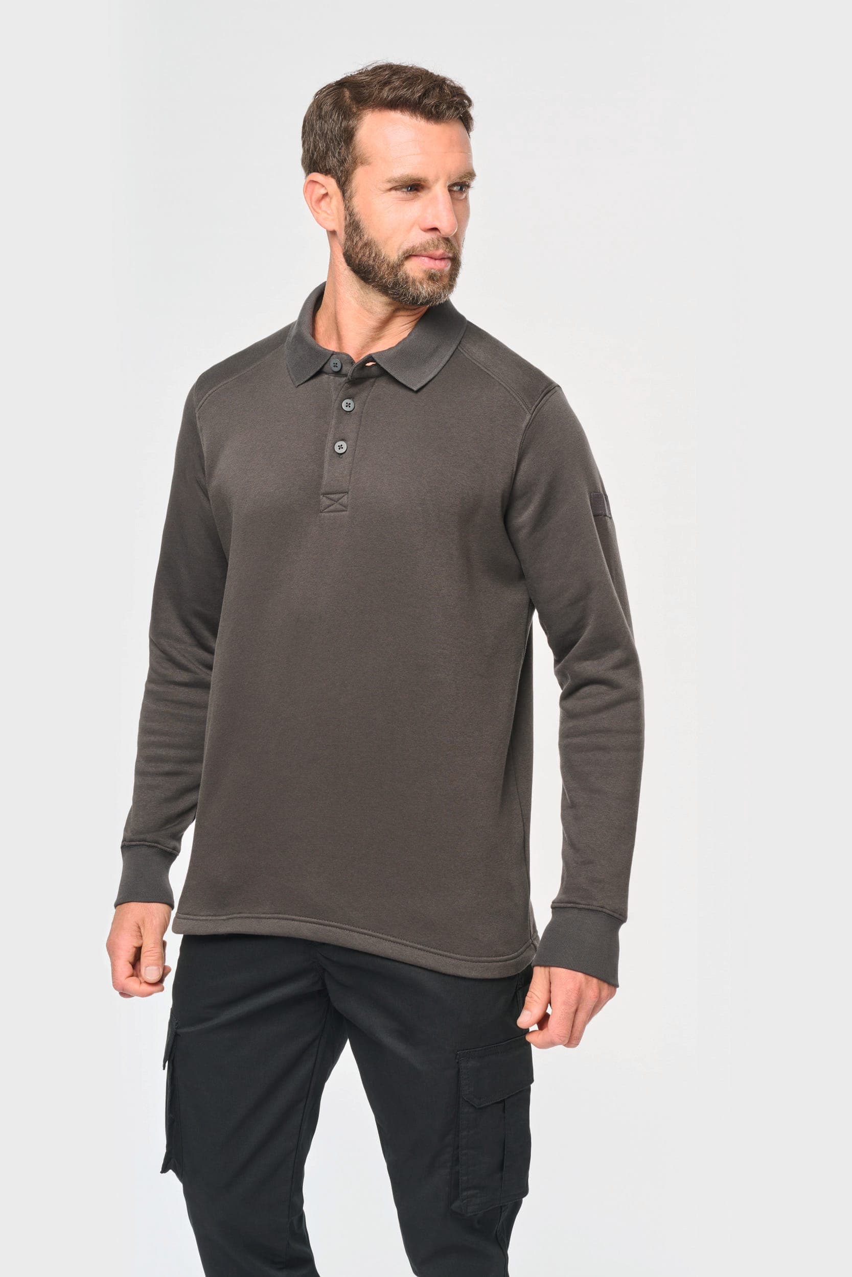 Sweat-shirt col polo homme