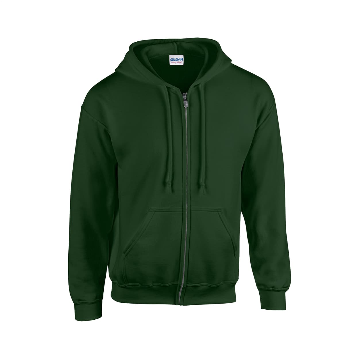 sweat à capuche zippé coloris Vert foncé