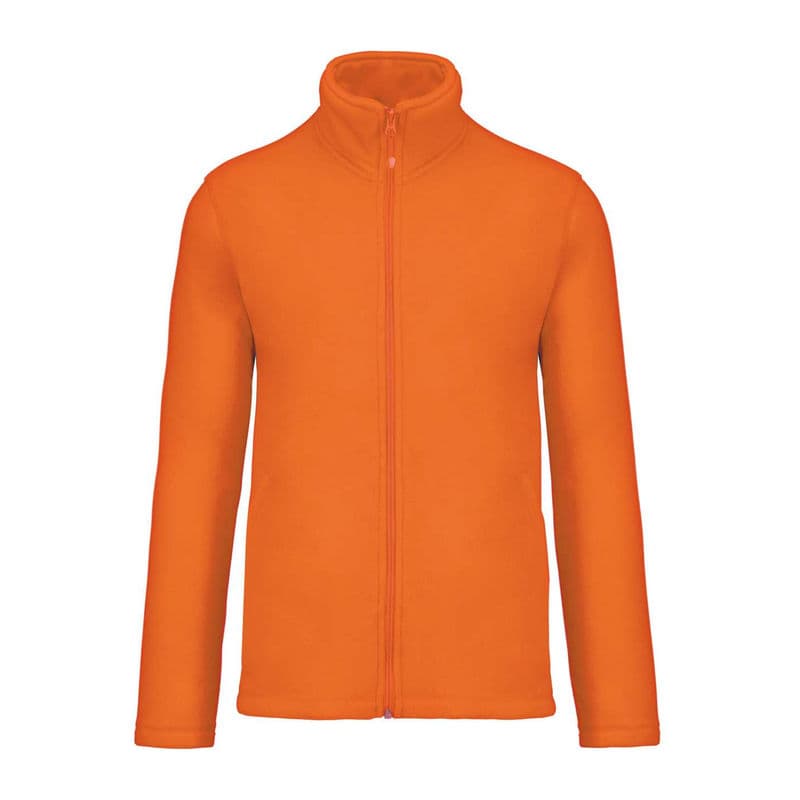 FALCO - FULL ZIP MICROFLEECE JACKET coloris Orange fluo