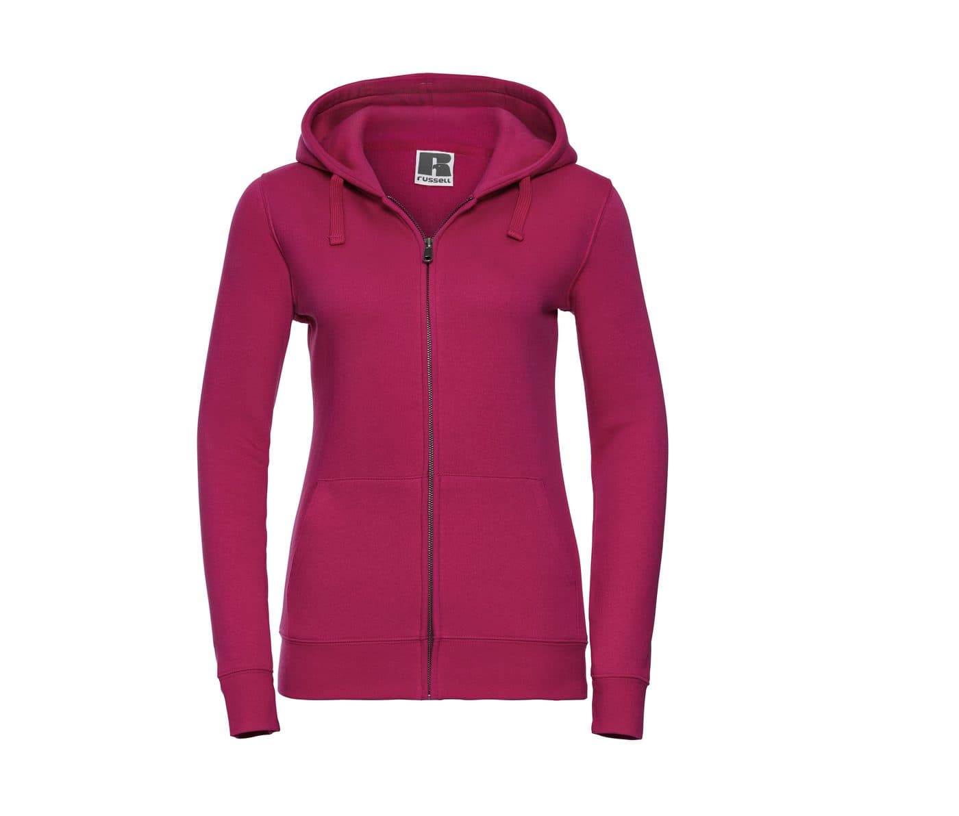 LADIES' AUTHENTIC ZIPPED HOOD JACKET coloris Fuchsia
