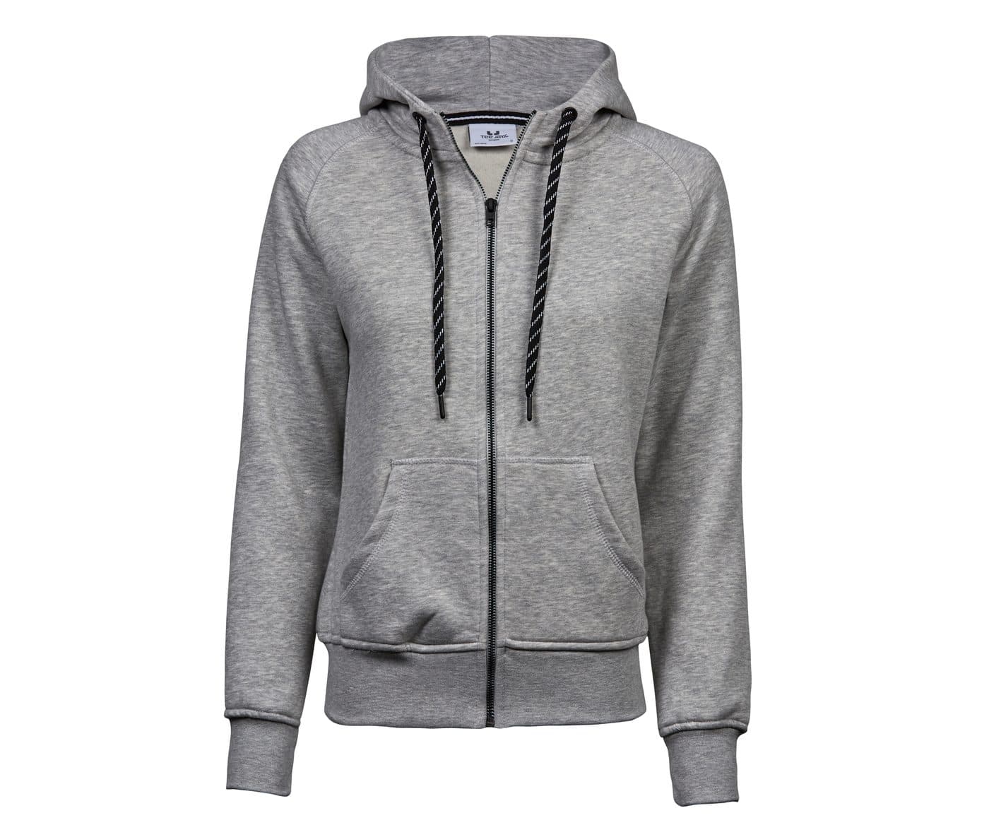 LADIES FASHION FULL ZIP HOOD coloris Gris chiné