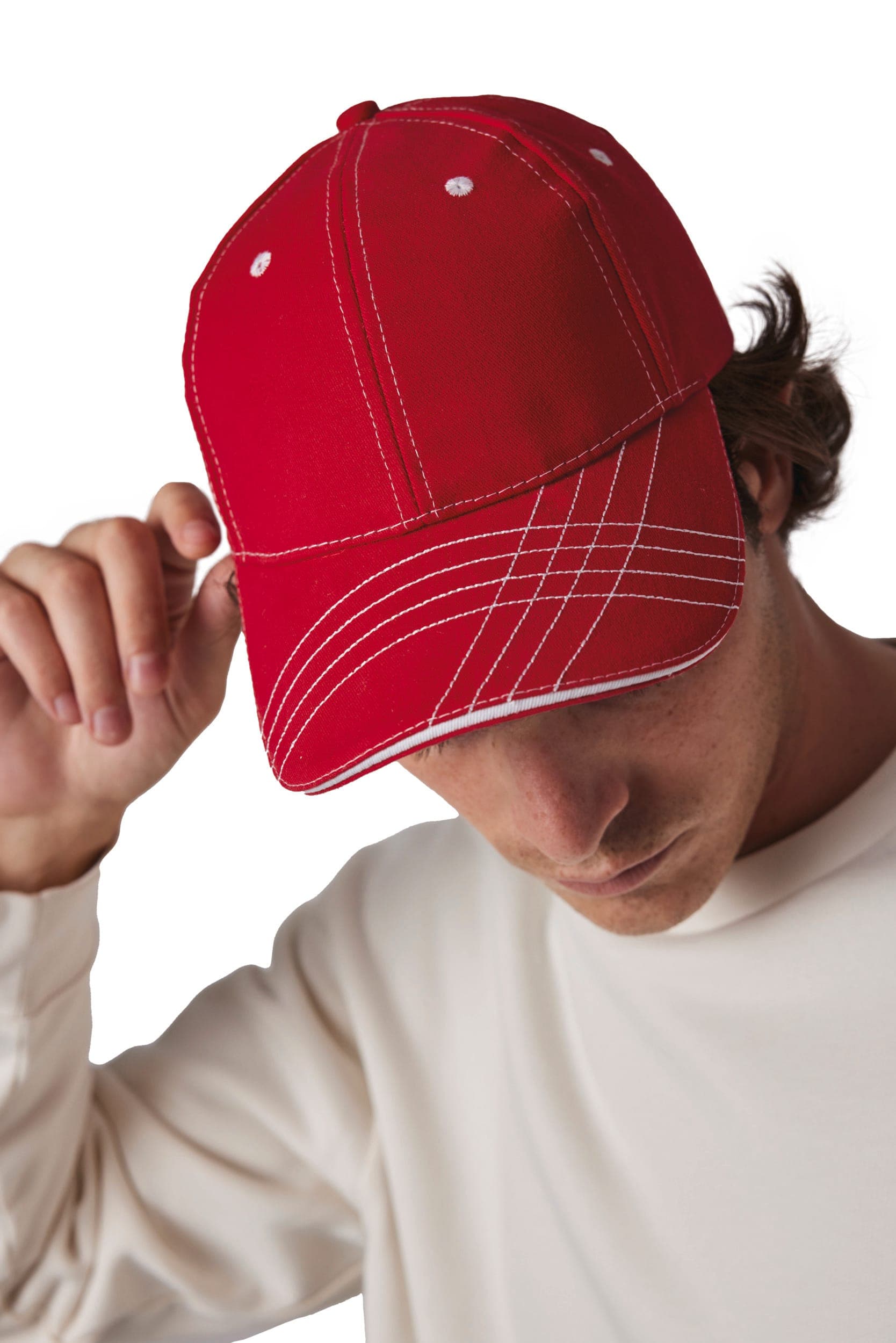Casquette fashion - 6 panneaux en situation