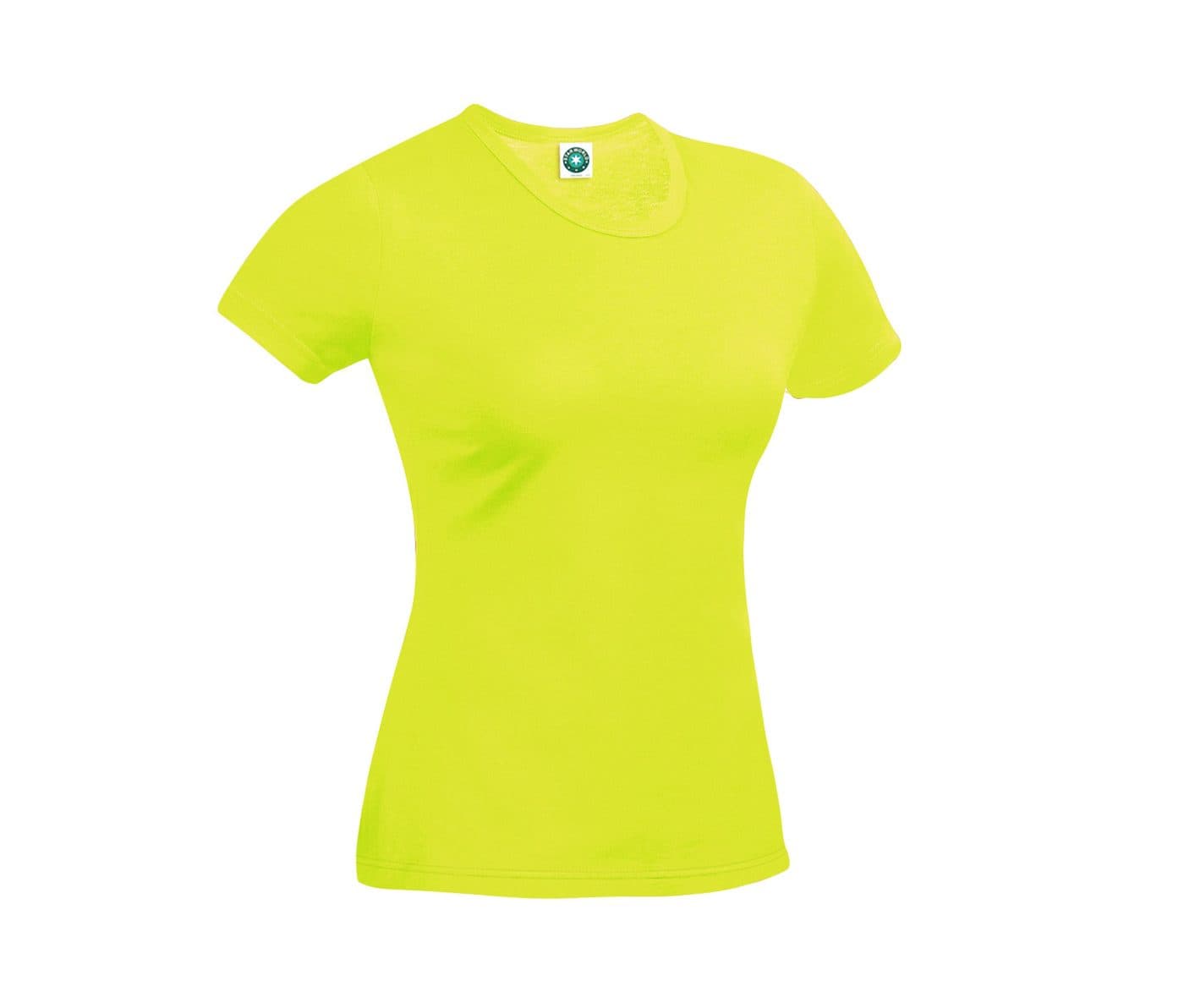 PERFORMANCE TEE WOMEN coloris Jaune fluo