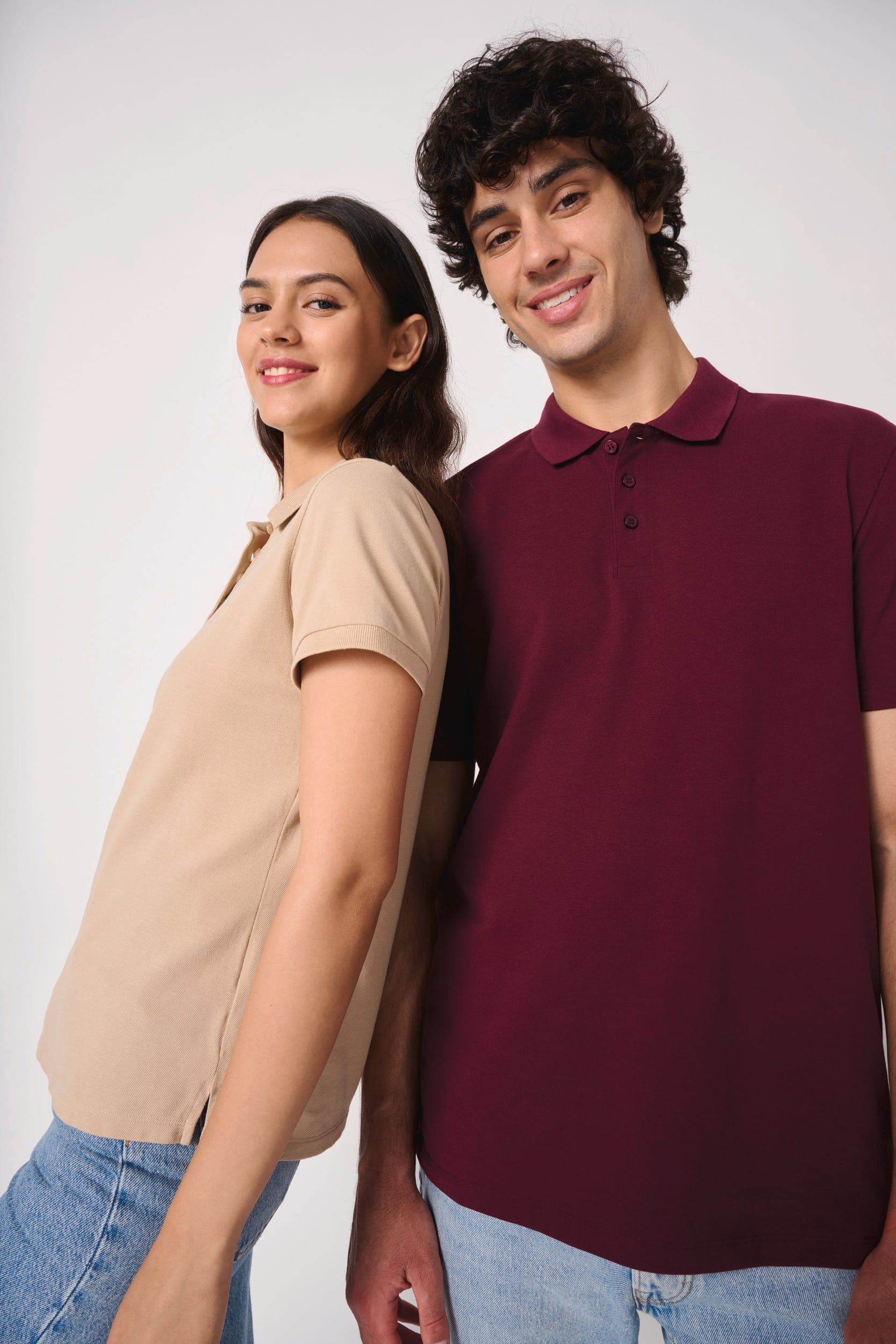 Polo piqué femme en situation