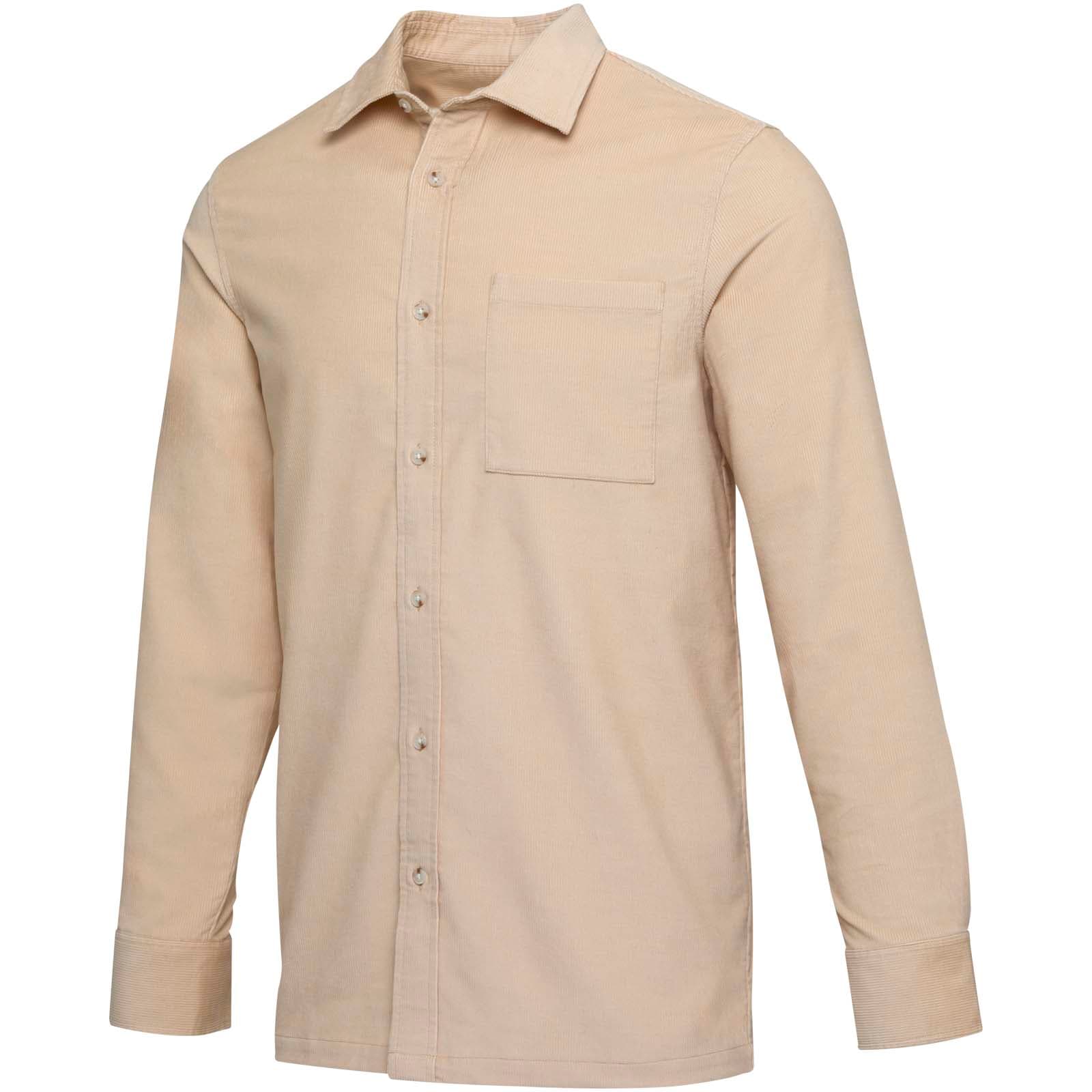 Chemise unisexe en velours côtelé de 252 g/m² Alum