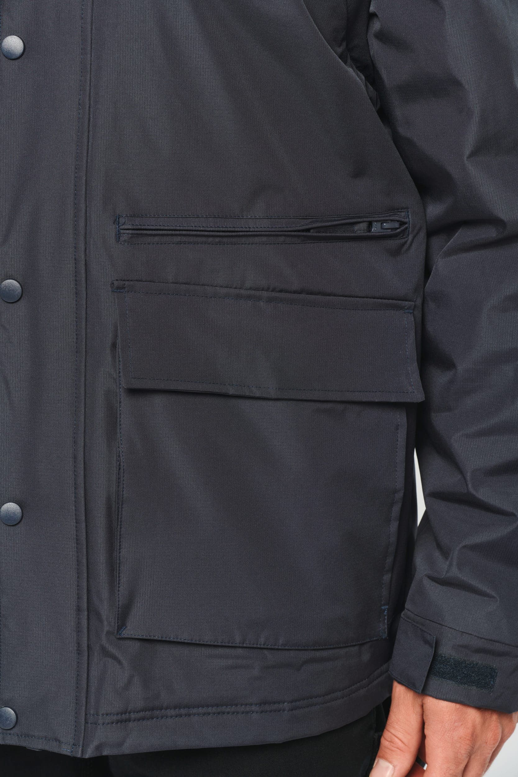 Parka workwear manches amovibles homme en situation