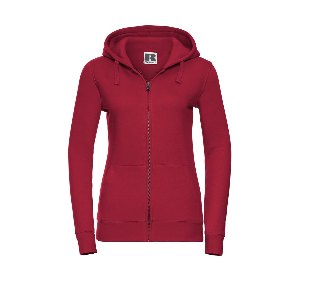 LADIES' AUTHENTIC ZIPPED HOOD JACKET coloris Rouge classique