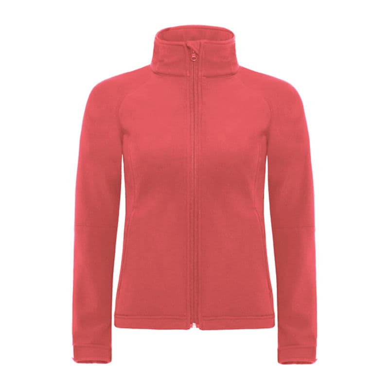 HOODED SOFTSHELL WOMEN coloris Rouge