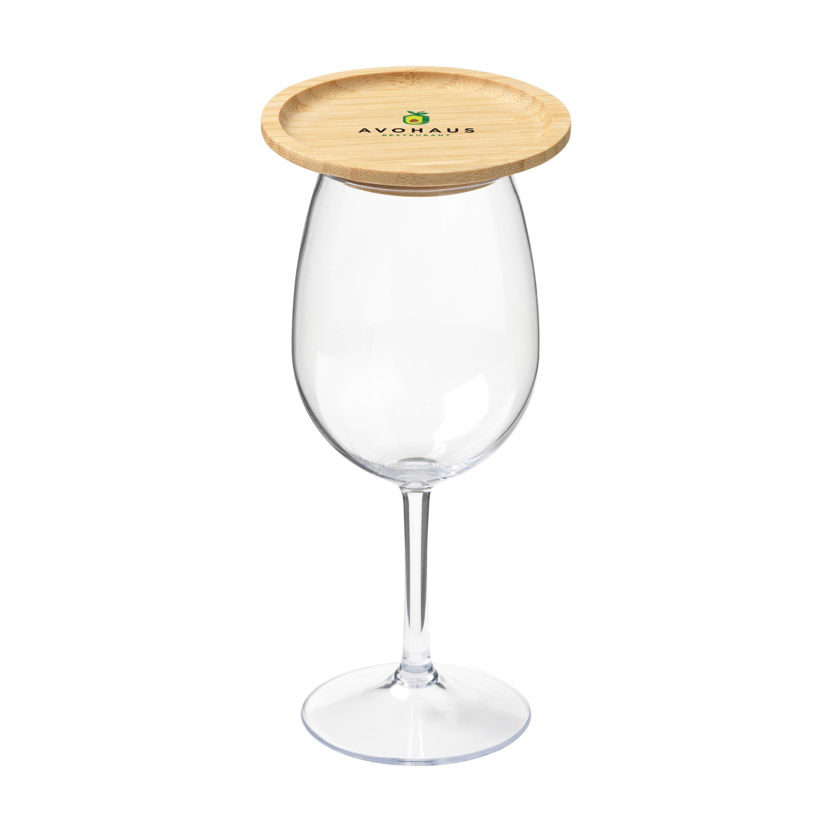 Bouchon à verre Wooosh Piccolo bambou en situation