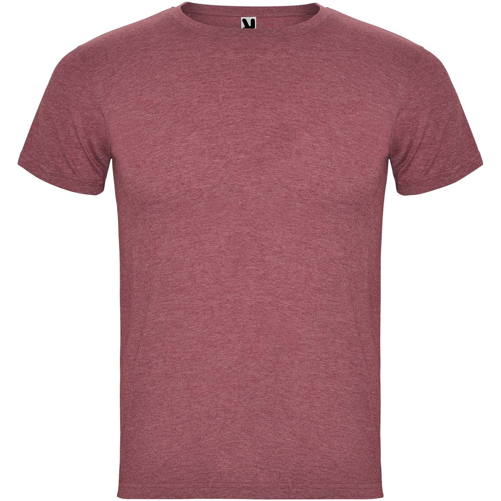 T-shirt de 150 g/m² Fox à manches courtes pour homme coloris Mélange grenat