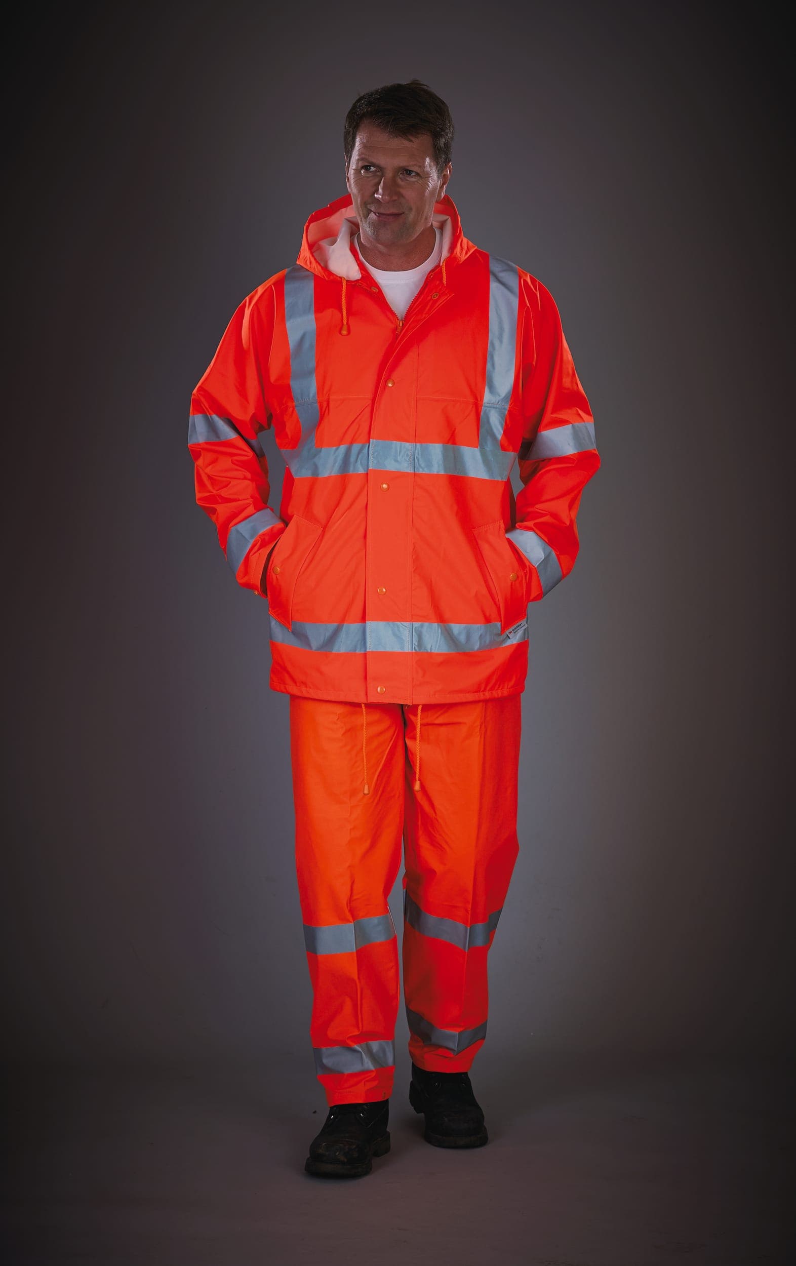 Pantalon de pluie respirant Hi-Vis Soft Flex en situation
