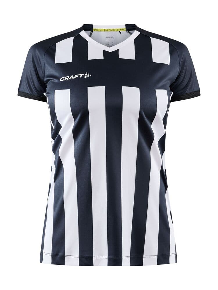Craft Progress 2.0 stripe jersey w coloris Noir / Blanc
