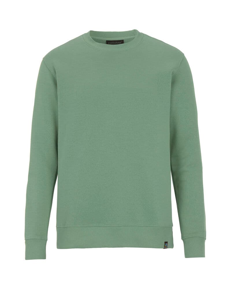 Key Sweat-shirt Col Ras du Cou Unisexe coloris Vert aloe