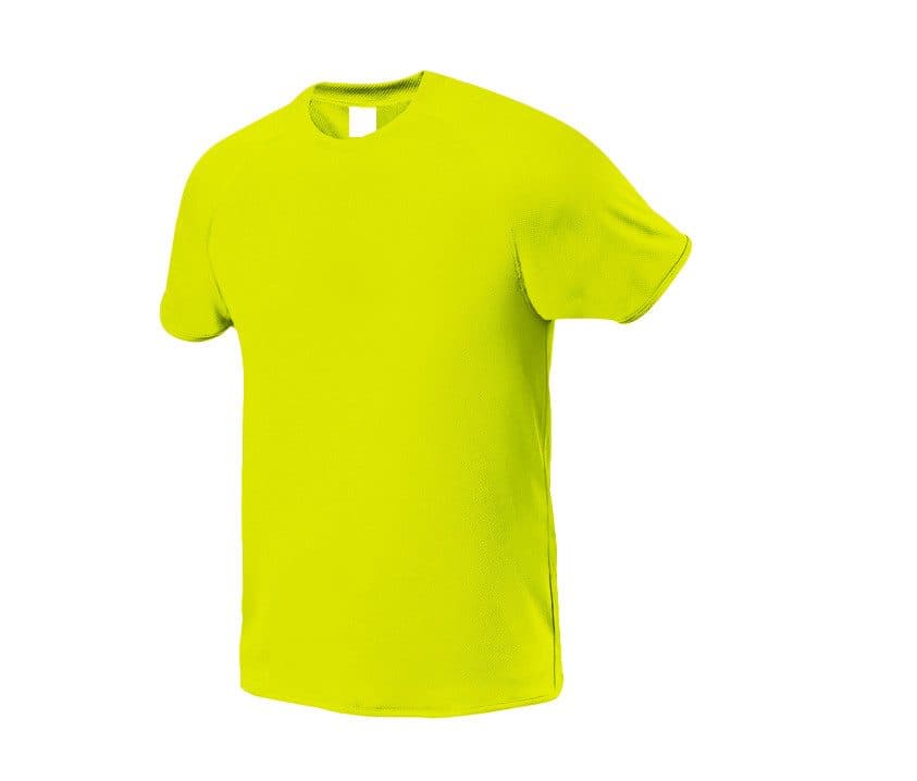 MEN'S SPORTS T-SHIRT coloris Jaune fluo
