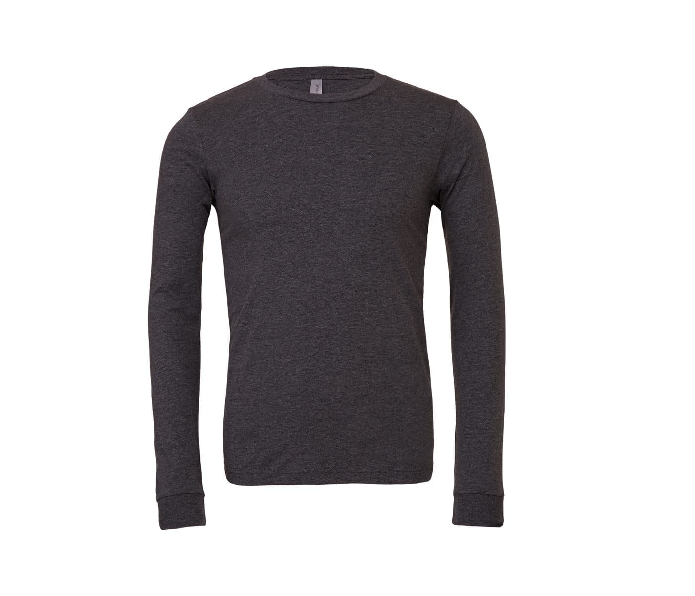 UNISEX JERSEY LONG SLEEVE TEE coloris Gris foncé chiné