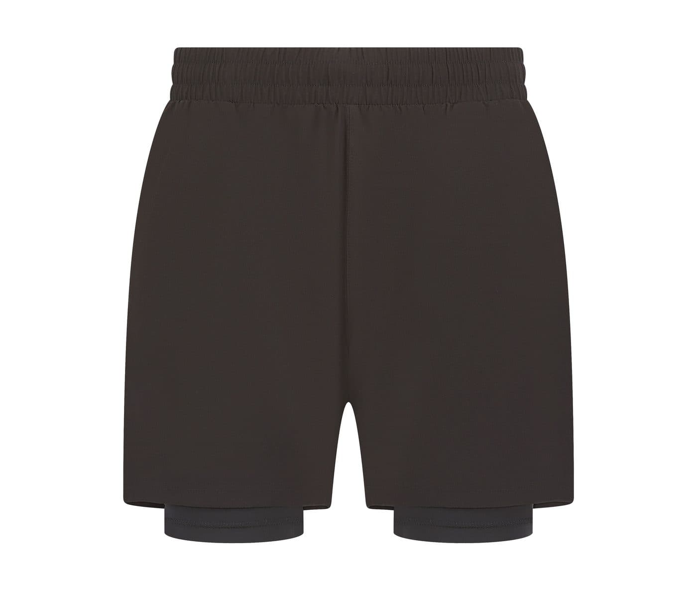 MEN'S DOUBLE LAYER SPORT SHORTS coloris Noir / Noir