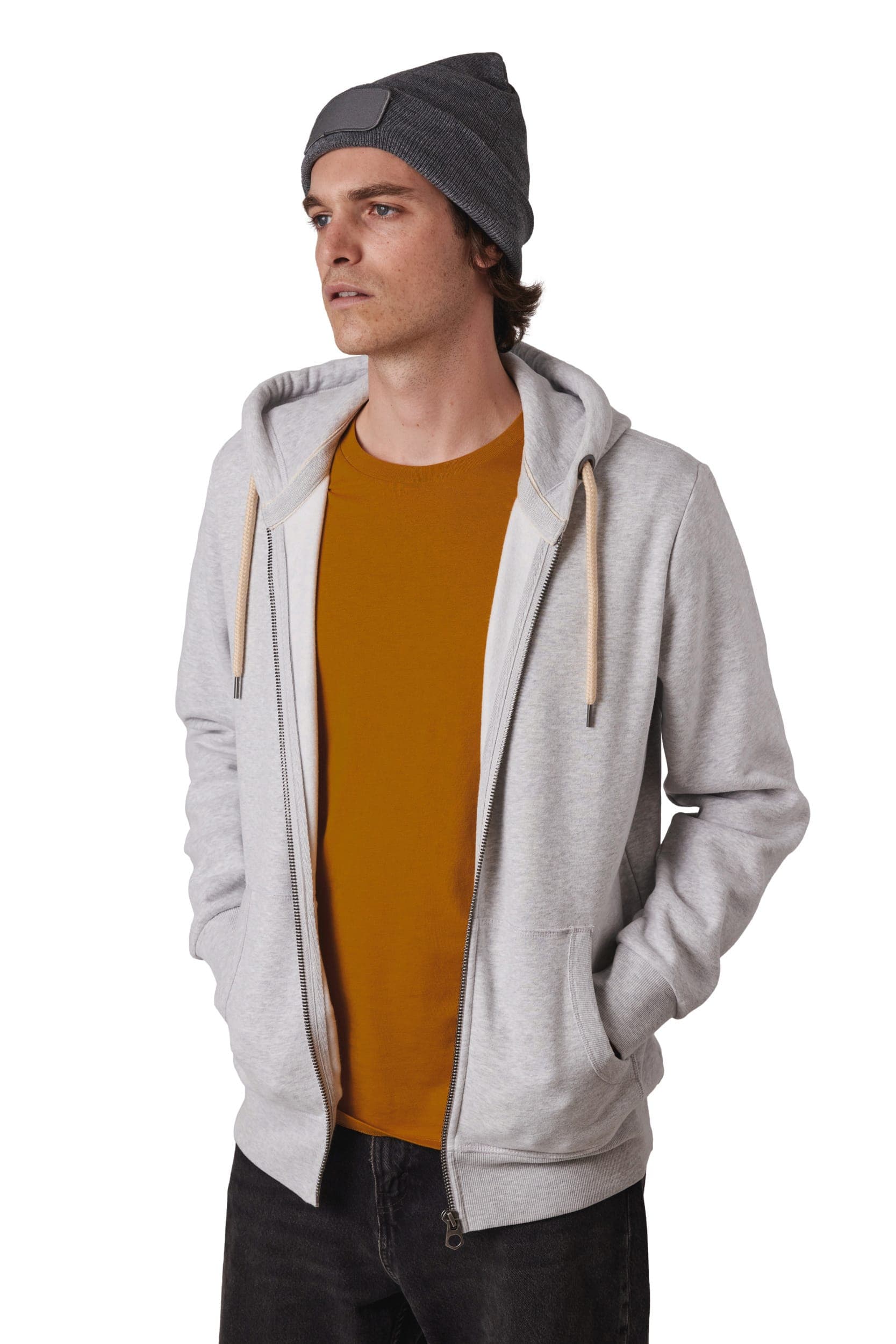 Bonnet recyclé avec patch et doublure Thinsulate™ en situation