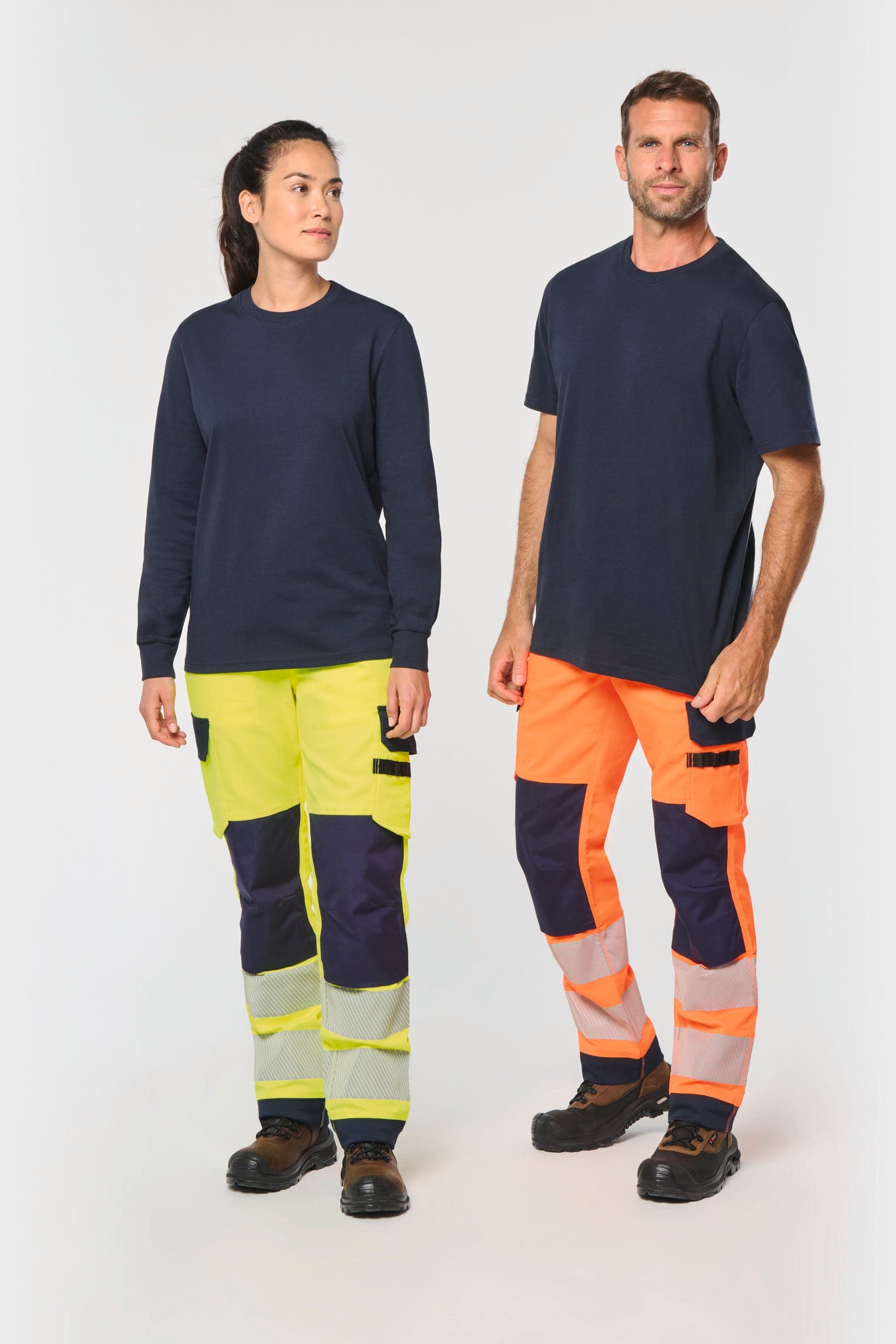 Pantalon de sécurité recyclé multipoches unisexe en situation