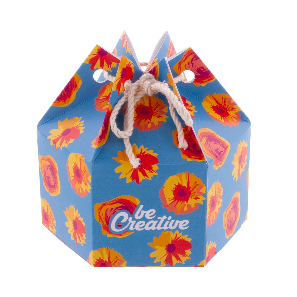 Boîte cadeau hexagonale