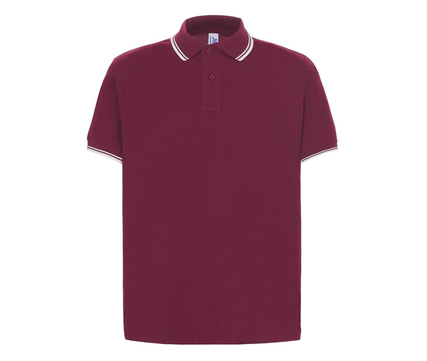 MAN REGULAR POLO coloris Bordeaux / Blanc