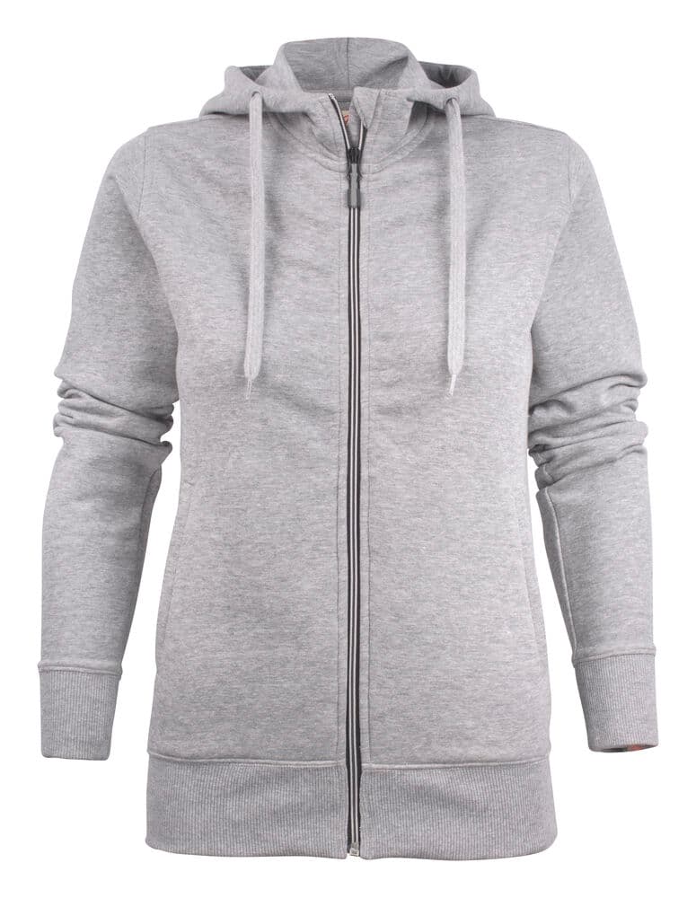 Sweat-shirt Fermeture Complète Femmes coloris Gris Mélangé