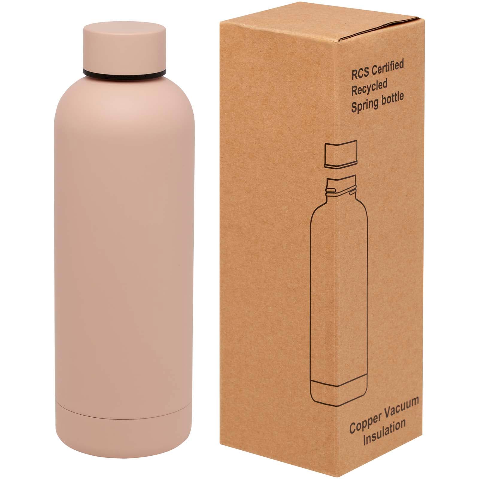 Bouteille isotherme avec isolation par le vide Spring 500 ml en cuivre inoxydable recyclé certifié RCS