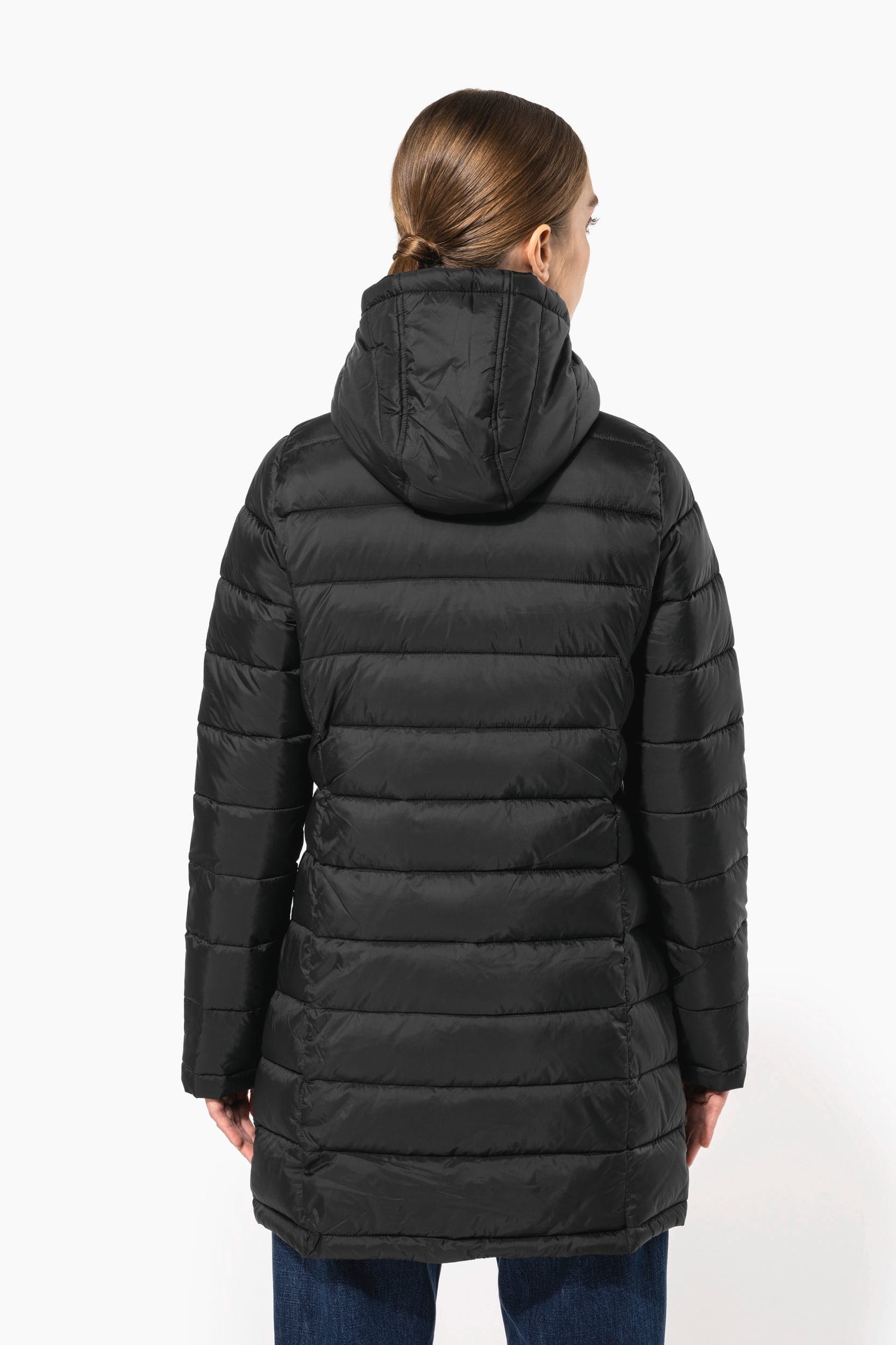 Parka doudoune légère à capuche femme en situation