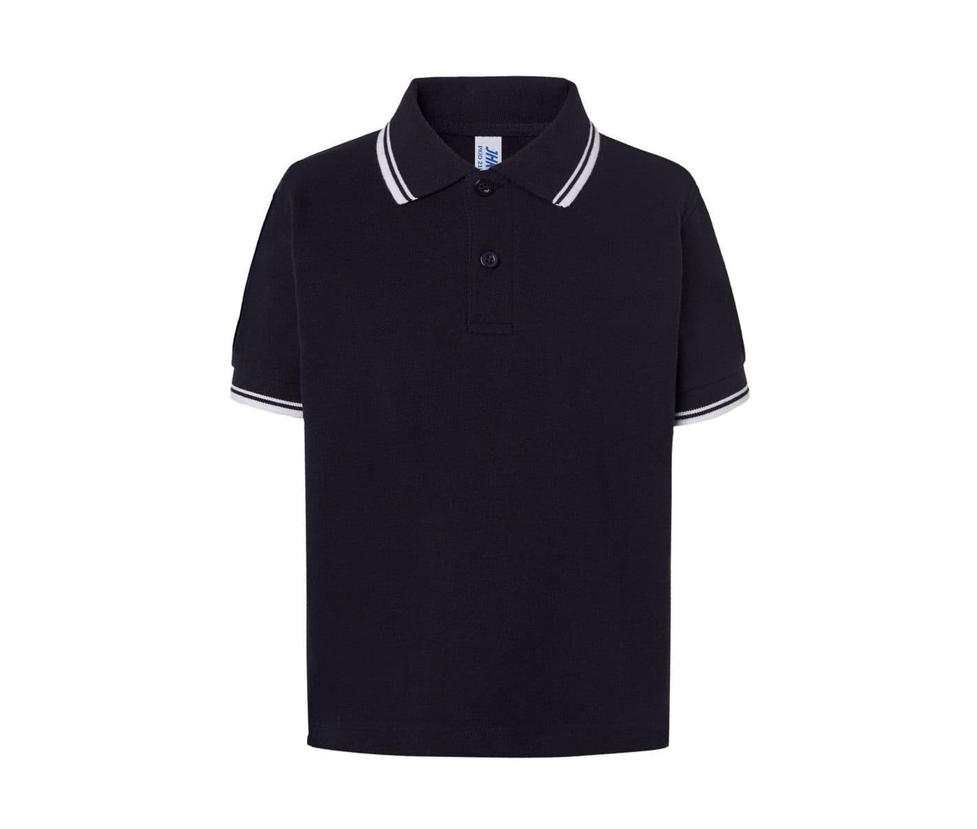 CONTRASTED KID POLO coloris Marine / Blanc