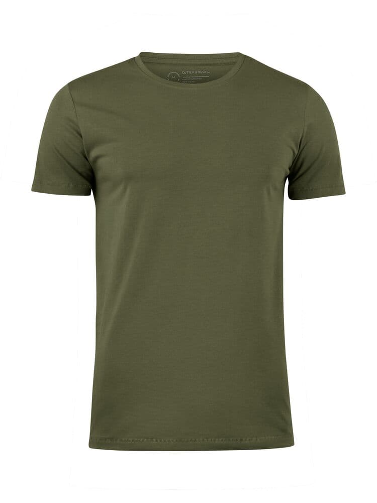 Pull col rond Cutter & Buck Manzanita homme coloris Vert lierre