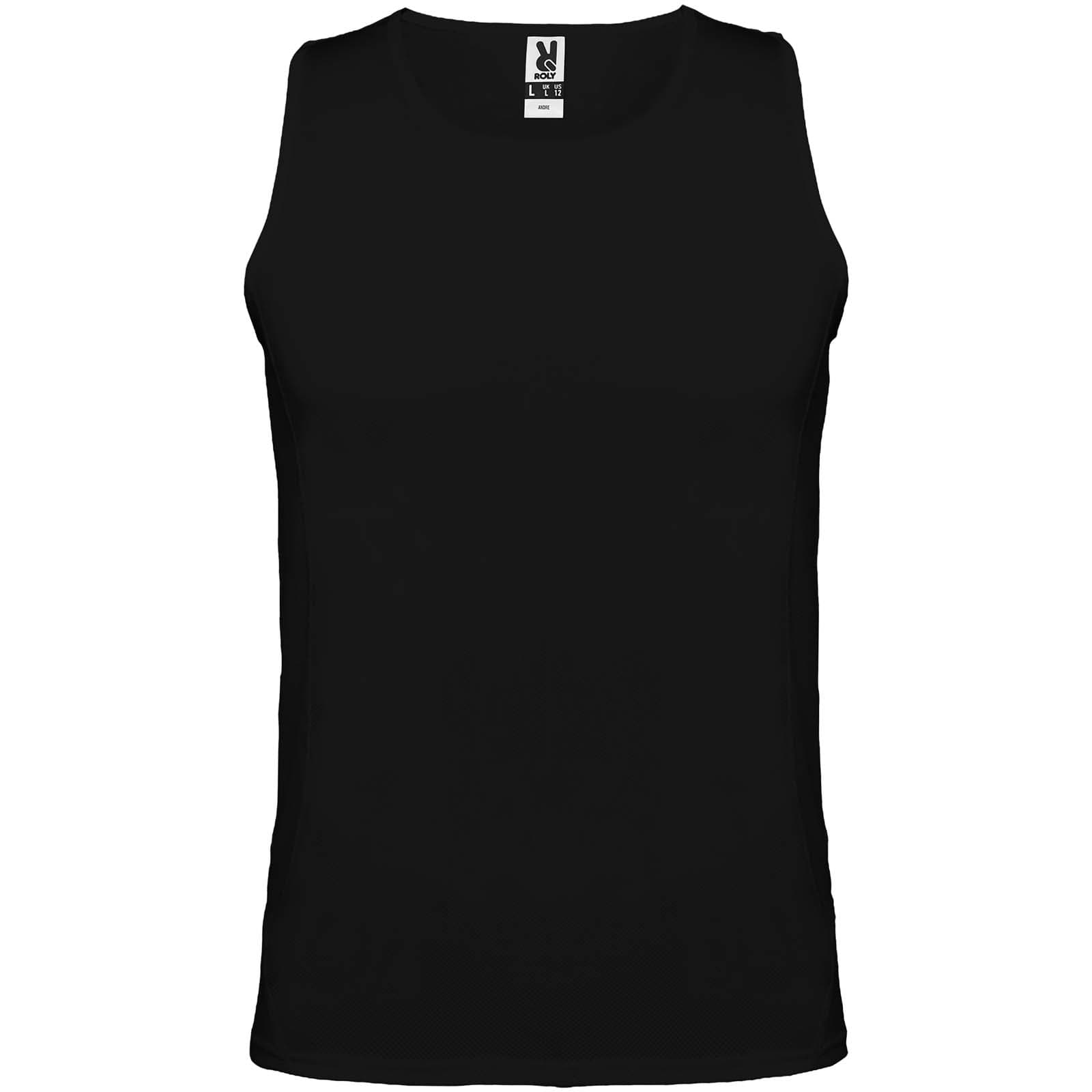 Débardeur de sport de 140 g/m² Andre pour homme coloris Noir