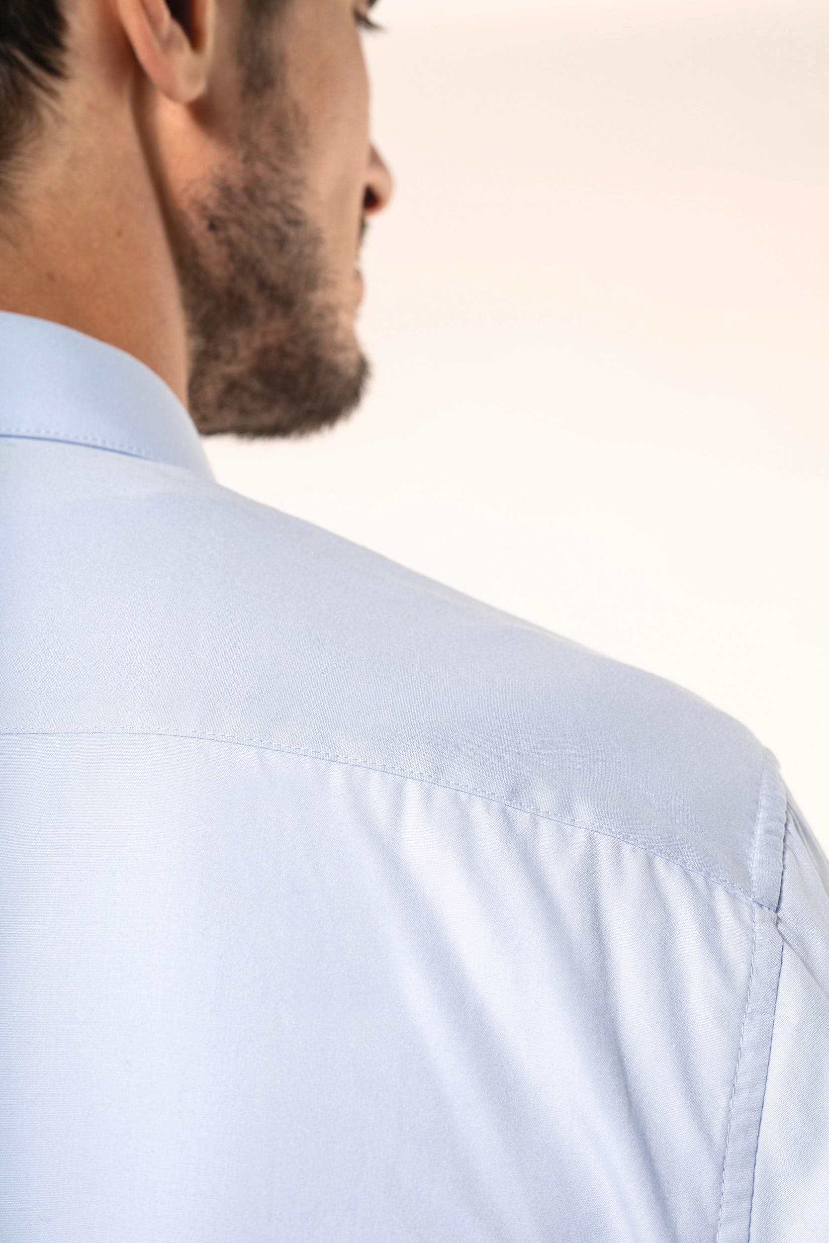 Chemise popeline manches longues homme en situation