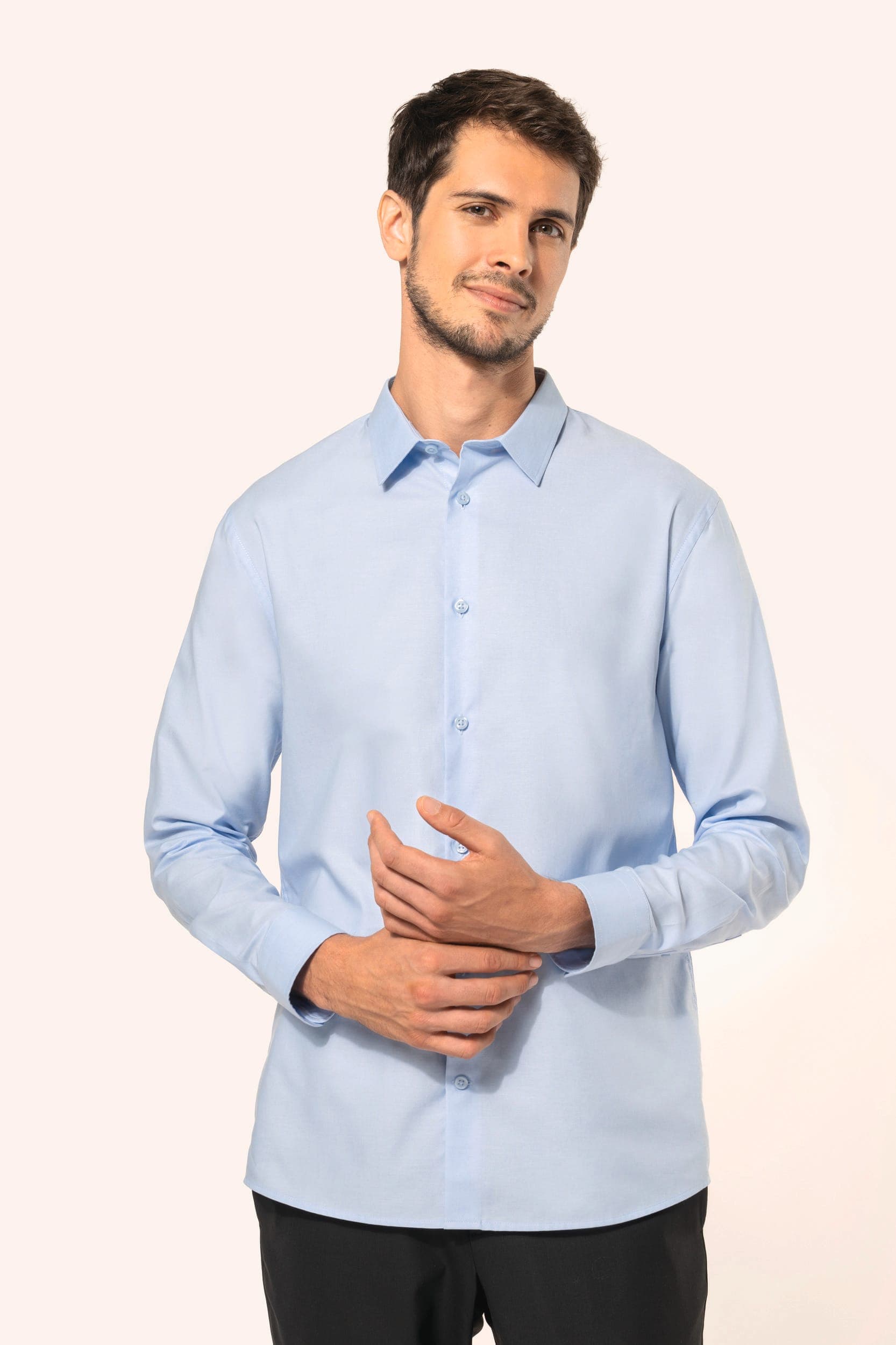 Chemise oxford manches longues homme en situation