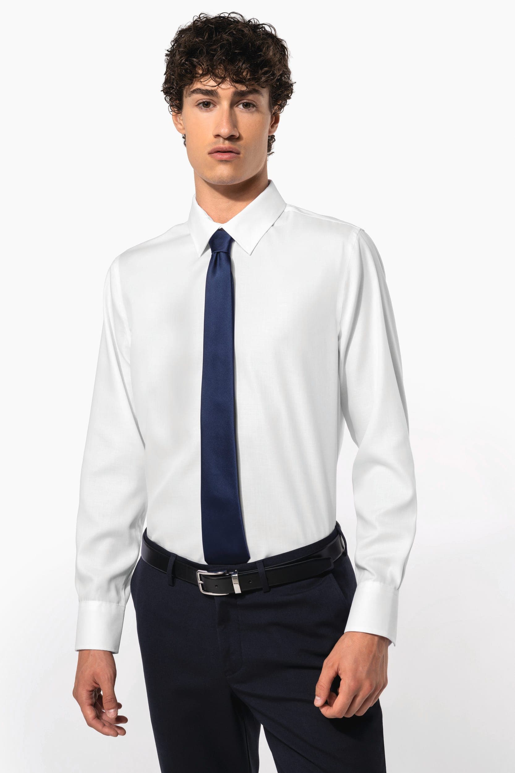 Chemise manches longues sans repassage en situation