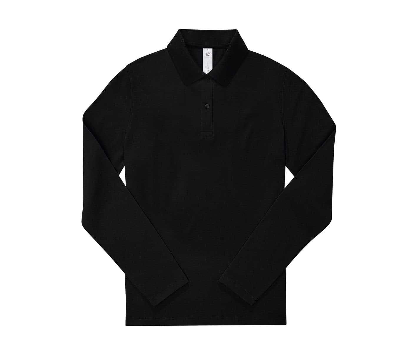 B&C MY POLO 210 LSL /WOMEN coloris Noir