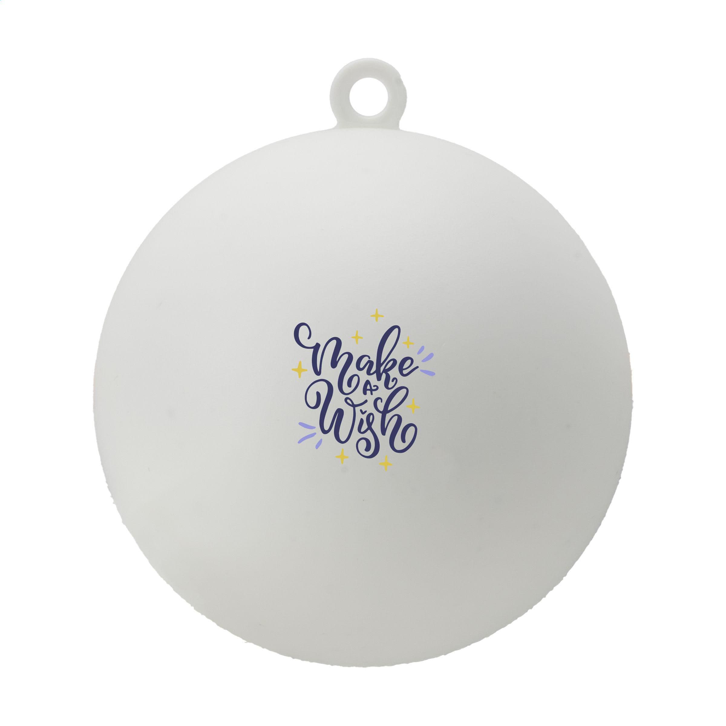 Boule de Noël Ø 7 cm plastique recyclé boîte - fabriqué en Europe en situation