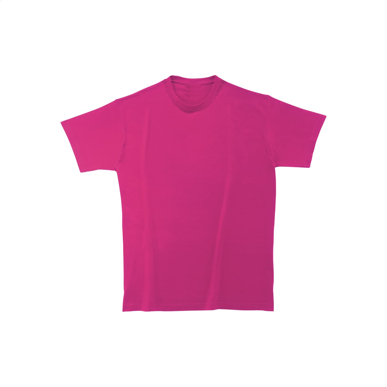 T-shirt en coton épais coloris Fuchsia