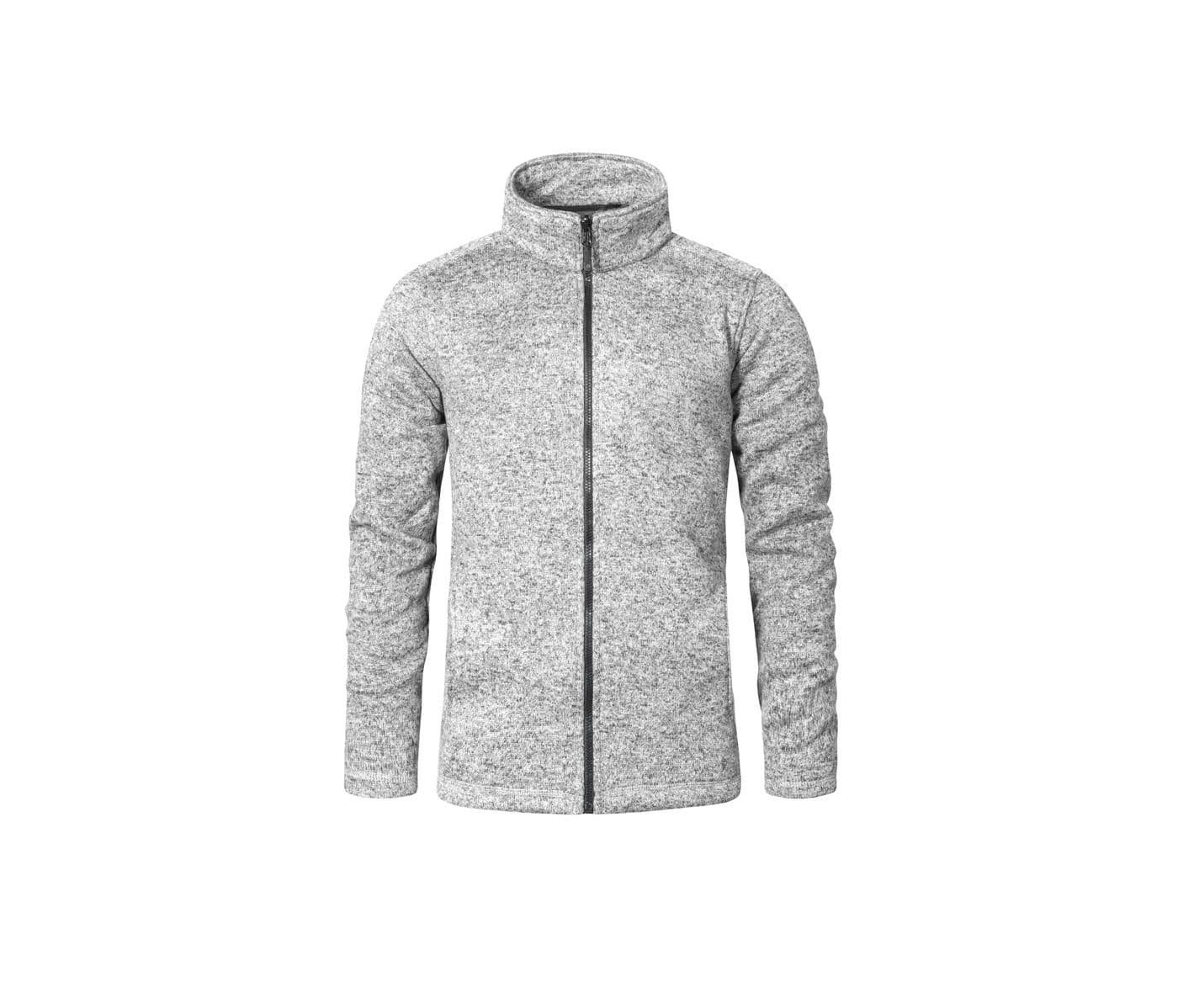 MEN'S KNIT FLEECE JACKET C+ coloris Gris chiné