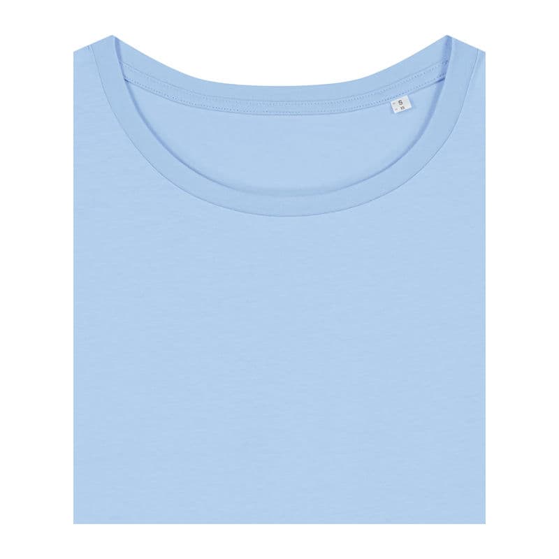 Stella Serena women's scoop neck t-shirt coloris Bleu Soul