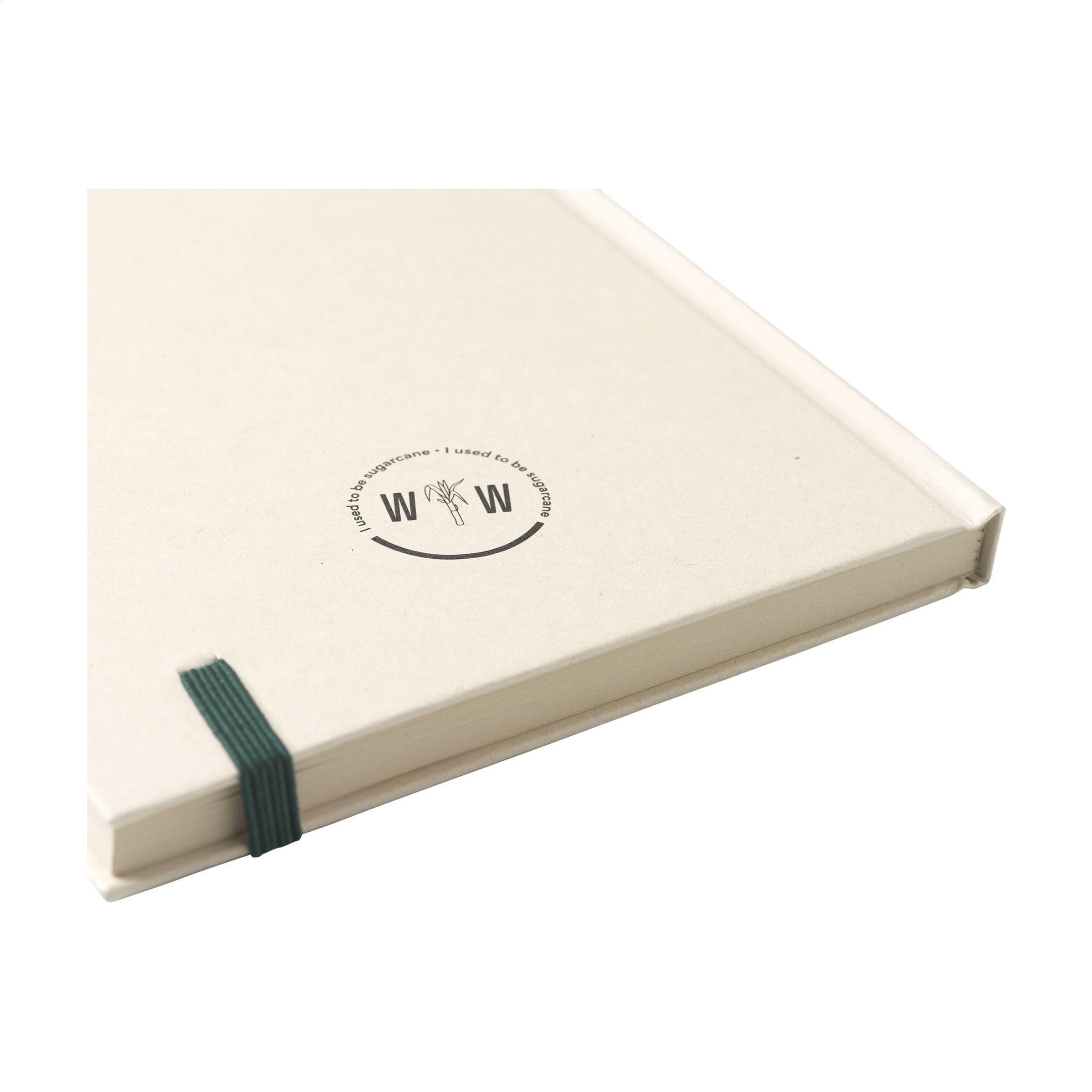 Carnet de notes Bagasse canne à sucre A5 en situation