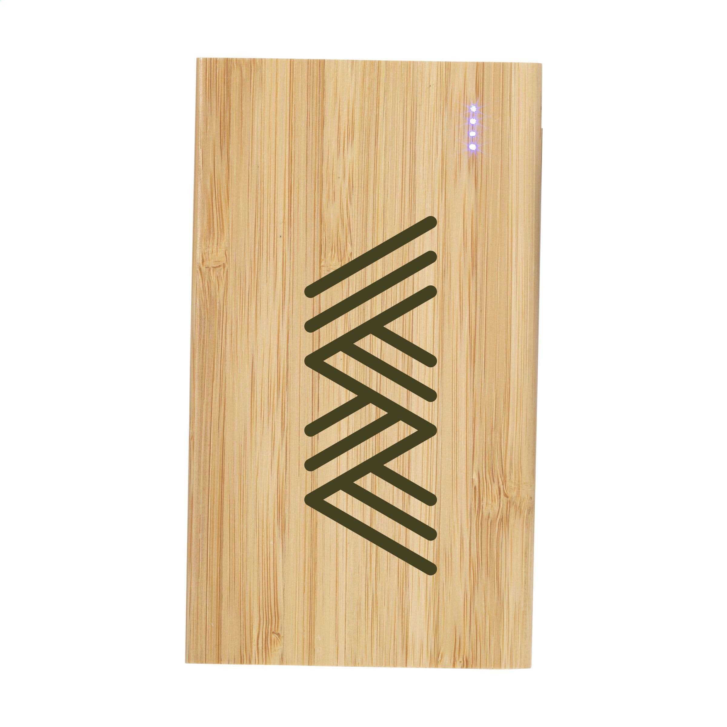 Batterie externe bambou 4000 mAh en situation